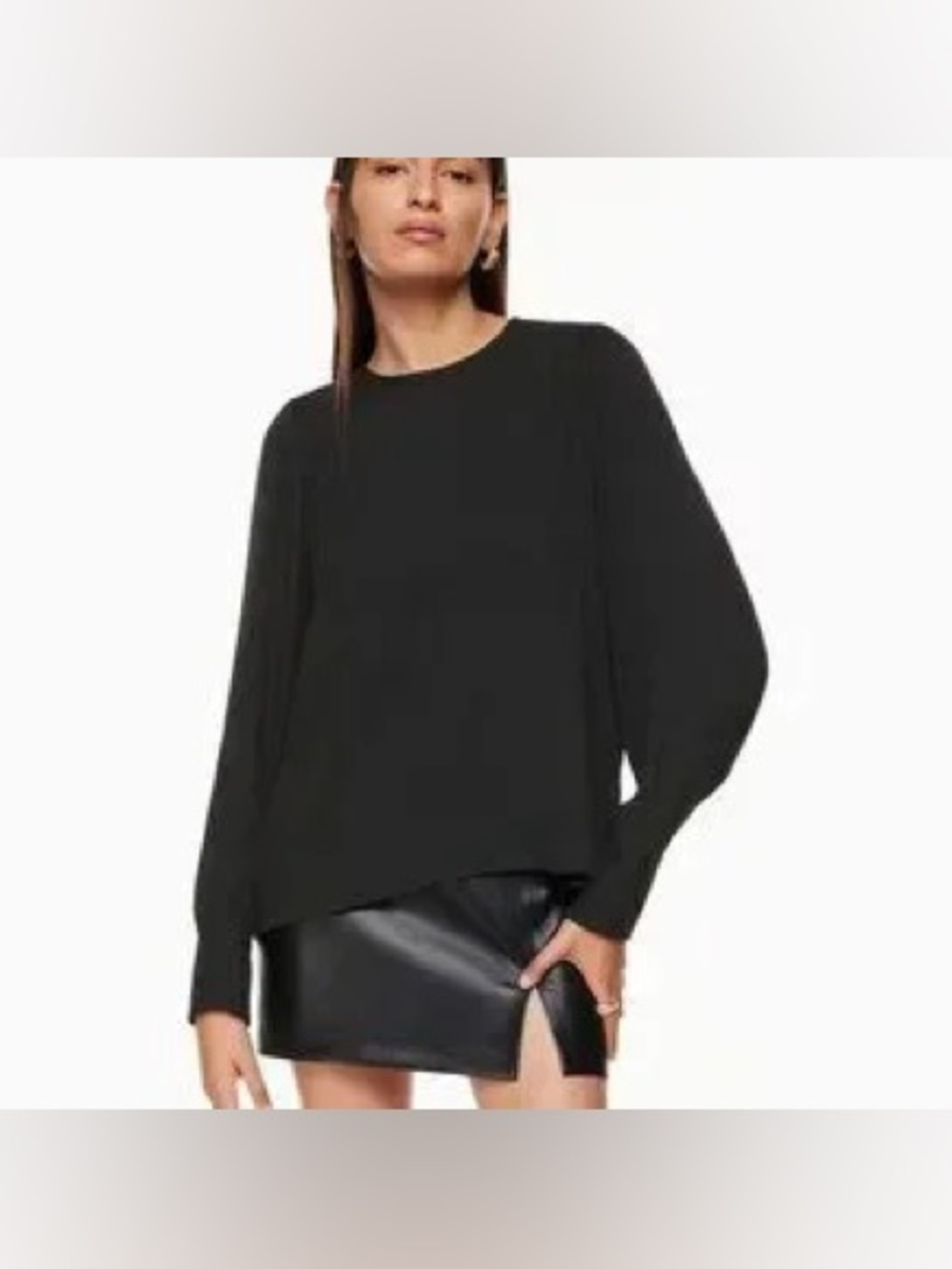 Wilfred‎ Clarissa Black Long-Sleeve Blouse